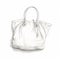 Hand Drawn Illustration Of A White Handbag In Vray Style