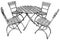 Hand drawn image of a beer-garden table and chairs