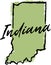 Hand Drawn Indiana State Design