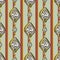 Hand Drawn Indiennne Paisley Motif Seamless Pattern. Ornate Arabesque Ornamental Vertical Stripe Background. Painted Ogee Boho