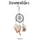 Hand-drawn with ink dreamcatcher with feathers. Ethnic illustration, tribal, American Indians traditional symbol. Tribal