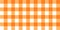 Hand drawn irregular orange and white vector check seamless pattern, wavy plaid, gingham design for autumn and Thanksgiving