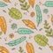 HAND DRAWN LEAVES GREY Tropical Grunge Style Seamless Pattern