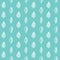 Hand drawn leaves scandinavian turquoise seamless pattern for wrapping paper of fabric print.