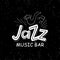 Hand drawn lettering Jazz music bar