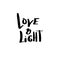 Hand drawn lettering Love and light , phrase for designing Hanukkah issues - invitation, greeting card, holiday poster, banner, pr