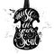 Hand-drawn lettering music in your soul.