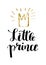Hand drawn lettering quote Little prince