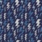 Hand drawn Lightning bolt seamless pattern. Blue color. Fashion design texture for textile. Vector illustration.