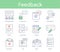 Hand drawn line style icon set : Customer service, Relationship Management, Feedback, Business elements, Solution for