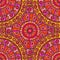 Hand drawn mandala seamless pattern in pink tones