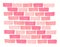 Hand drawn marker pink coral bricks wall texture background