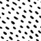 Hand drawn monochrome black and white seamless abstract pattern. Ink sketch texture and background.