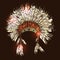 Hand Drawn Native American Indian Headdress