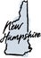 Hand Drawn New Hampshire State Design