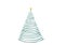 Hand drawn oil brush stroke Christmas tree with star isolated on png or transparent background. Graphic resources for New Year,