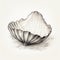 Hand Drawn Oyster Shell Illustration With Realistic Landscapes And Soft Tonal Colors