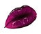 Hand-drawn parted sexy lips in dark purple color vampire vector. Parted sexy lips dark lip color sparkle. Beautiful woman`s open