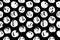 Hand drawn pattern texture repeating seamless monochrome. Black and white spots. Paint smears. Casual polka dot texture. Stylish d