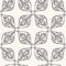 Hand Drawn Persian Paisley Motif Seamless Pattern. Ornate Arabesque Background. Classic Monochrome Medallion. For Bohemian Textile