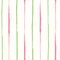 Hand drawn pink and green watercolor vertically striped geometric design. Spacious seamless vector pattern on white