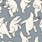 Hand drawn polar bear pattern