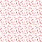 Hand drawn red marker arrows seamless pattern.