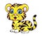 Hand Drawn Royal Bengal Tiger Cub