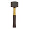 Hand drawn rubber mallet