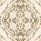 Hand Drawn Seamless Crumpled Craft Paper. Sepia