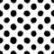 Hand drawn seamless dot pattern. Dry brush and rough edges.