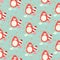 Hand drawn seamless pattern abstract cute cat cartoon premium vector