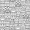 Hand drawn seamless pattern of Belgian houses