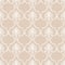 Hand drawn seamless pattern with brown classic ornament decor