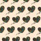 Hand drawn seamless pattern of hearts wool yarn colored rainbow for texture for clothes package wrapping