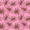 Hand drawn seamless pattern with pink palm leaves monstera leaf, beige baby girl fabric print. Tropical jungle holiday