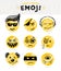 Hand drawn set of Emoticons.