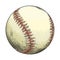 Hand drawn sketch baseball ball in color, isolated on white background. Detailed drawing in the style of vintage. Vector