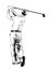 Hand drawn sketch of golfer in black isolated on white background. Detailed vintage etching style drawing.