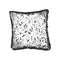 Hand drawn sketch of piece of bread in monochrome isolated on white background. Detailed vintage woodcut style drawing.