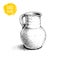 Hand drawn sketch style medieval jug. Ancient jug vector illustration.