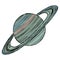 Hand drawn, sketch, vector illustration of Saturn