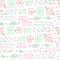 Hand Drawn Sketchy Arrows Vector Seamless Pattern