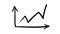 Hand-drawn sketchy line graph of active growth indicators.