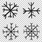 Hand drawn snowflake vector icon. Snow flake sketch doodle illus