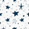 Hand drawn Stars Vector Pattern