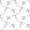 Hand drawn stevia branch outline seamless pattern