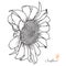 Hand-drawn Sunflower Side View Vector