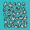 Hand Drawn Trendy Alphabet