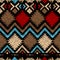 Hand drawn tribal seamless pattern